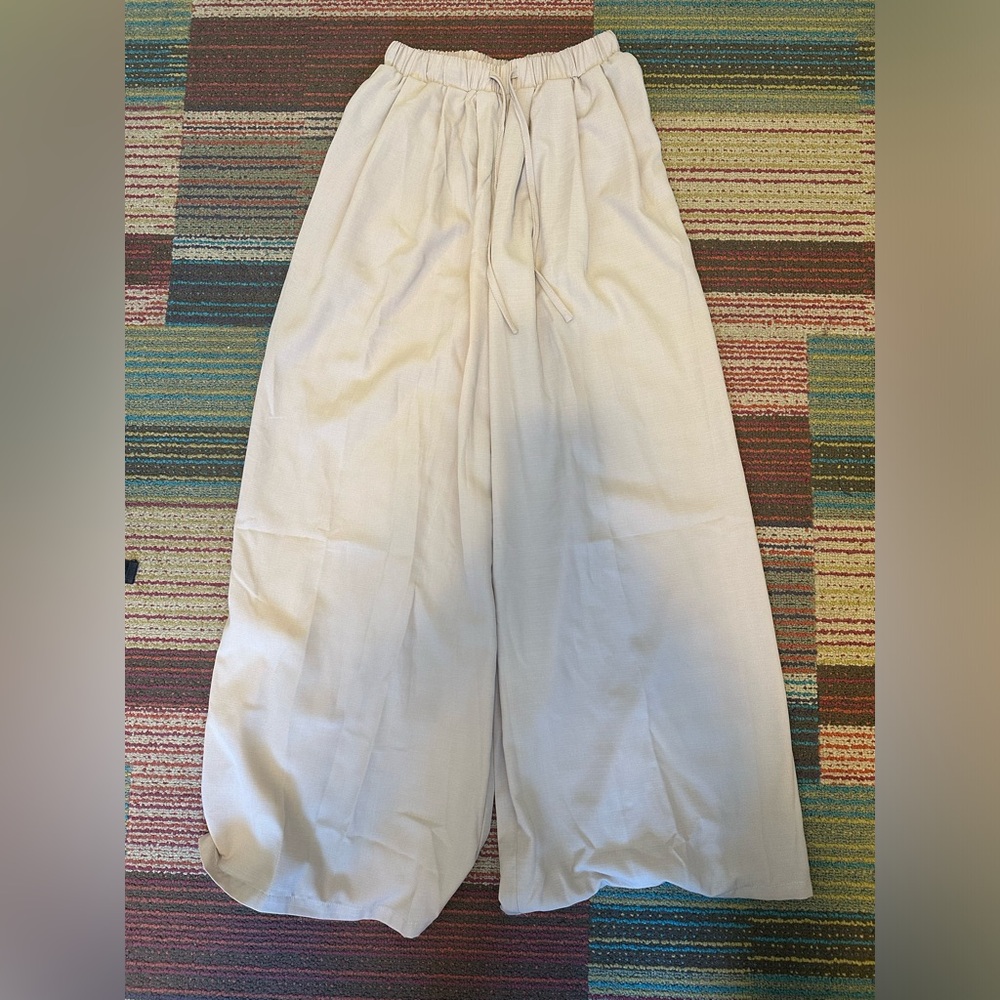 Cider- French Riviera Vacation Elastic Waste Wide Leg Trousers